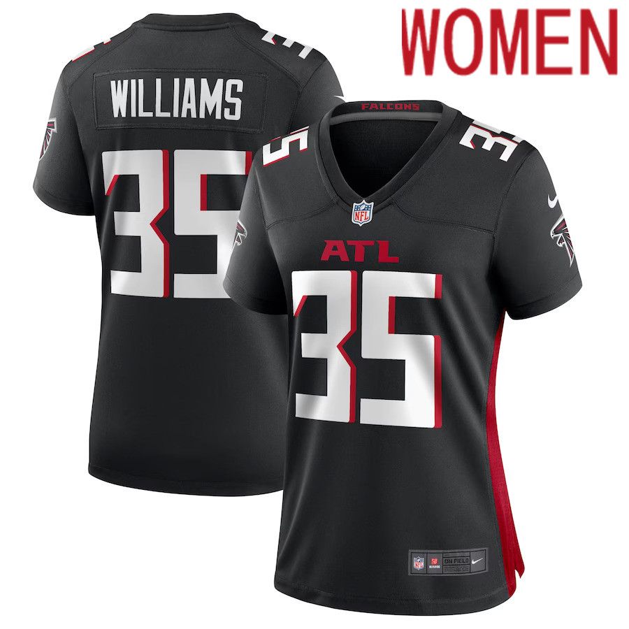 Women Atlanta Falcons 35 Avery Williams Nike Black Game NFL Jersey